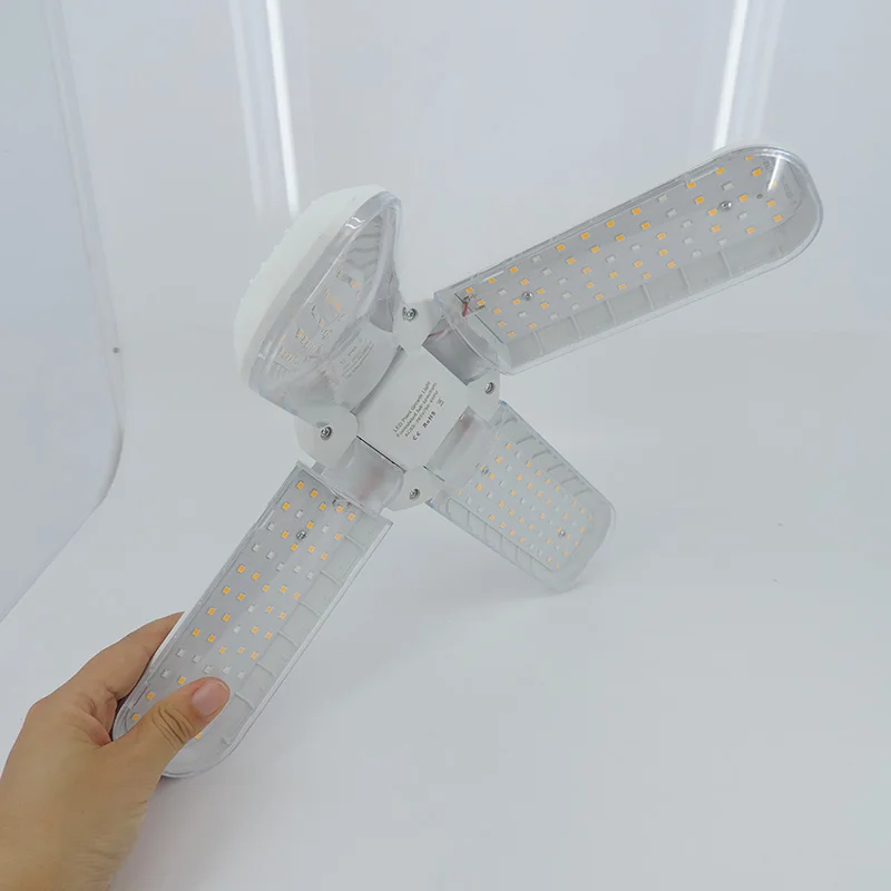 실내 식물용 접이식 LED 성장 조명, 전체 스펙트럼 E27 식물 성장 조명, Phytolamp 전구, 꽃 모종 R23, 36W, 48W