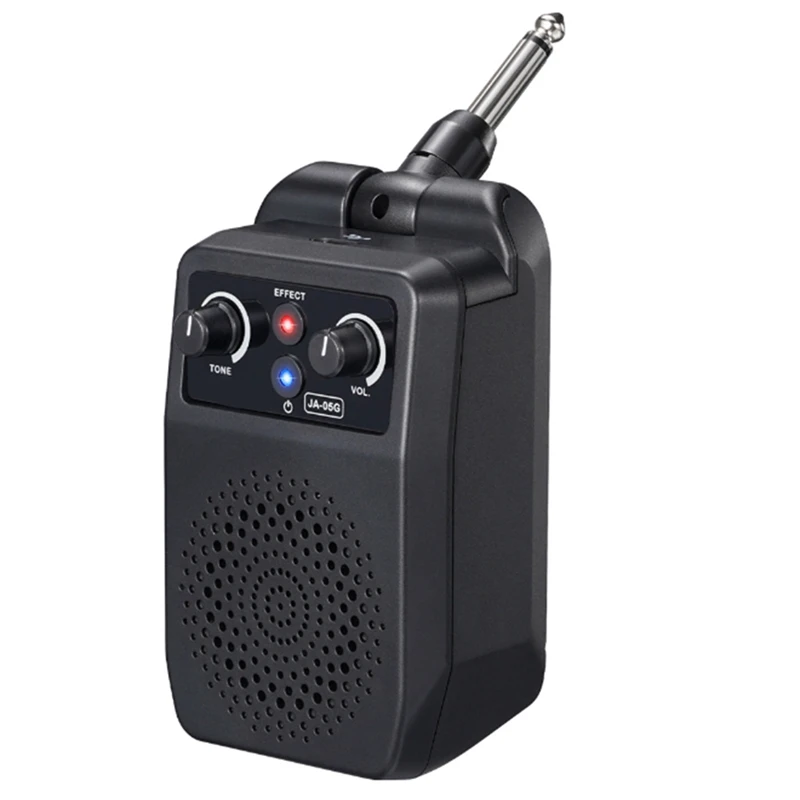 Mini Electric Guitar Amp 5W Portable Guitar Amp Bluetooth Built-In 4 Effects Rechargeable Small For Practice