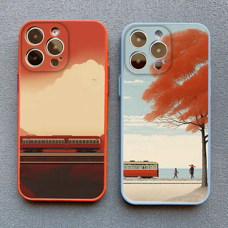 Autumn Maple Leaf Scenery Fall Phone Case