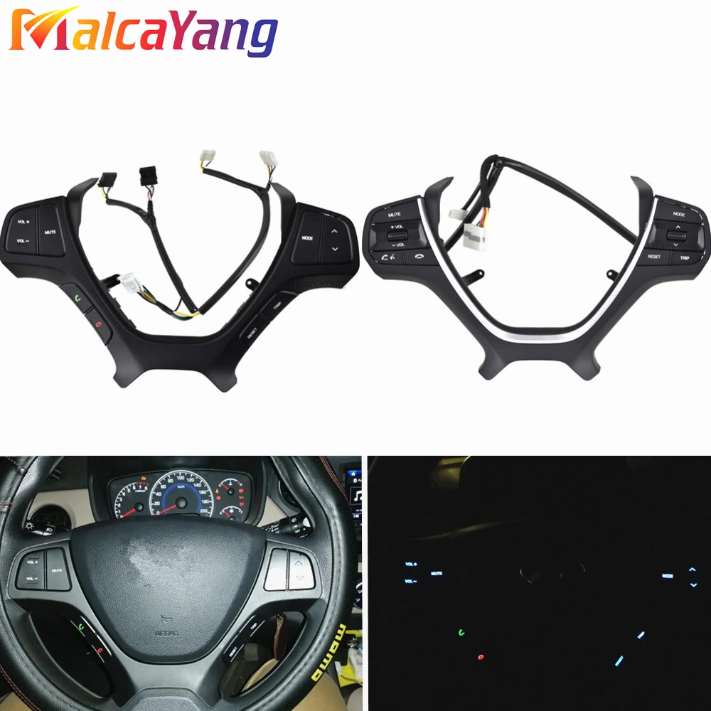 

Многофункциональные кнопки управления рулевым колесом для Hyundai i10 2014-2017 i20 2015-2018, автомобильные аксессуары