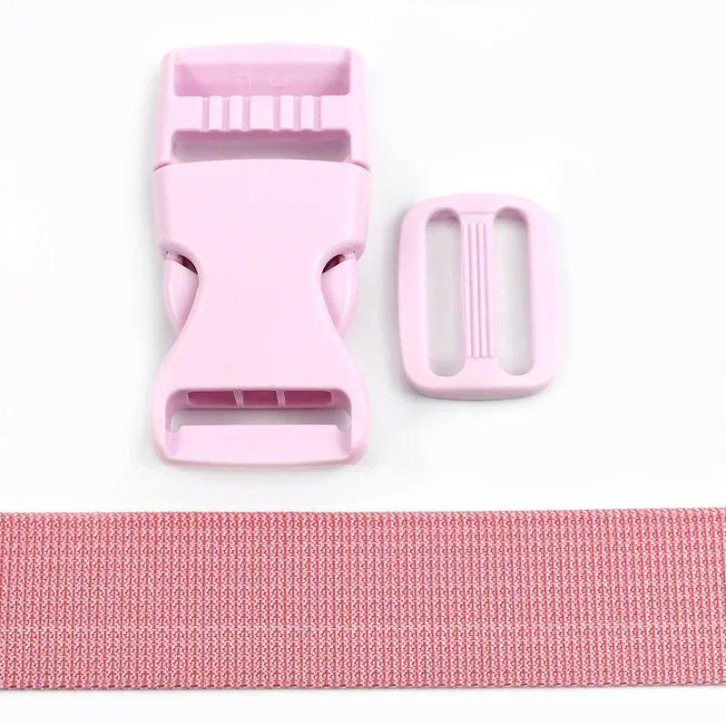 Schnallen Gurtband Set 25mm - 15m Nylonband Mit 20 Schnallen & Slides Für DIY