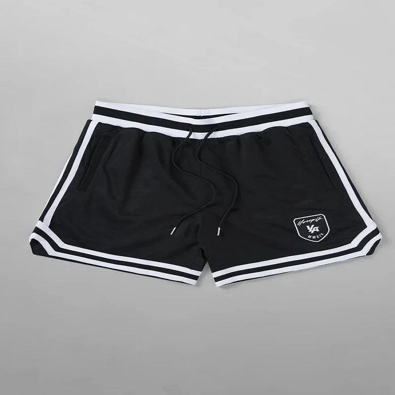 Summer sports five layered, fitness shorts, mesh, quick drying