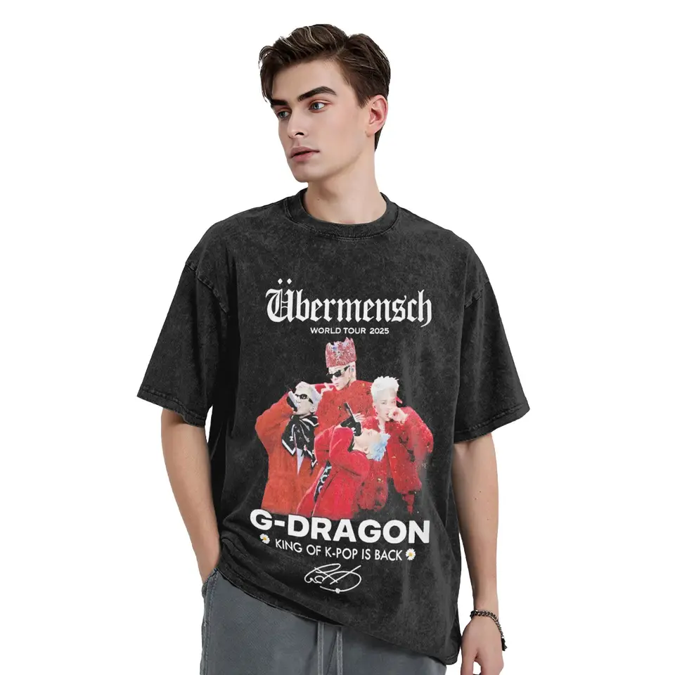 Ubermensch Gdragon World Tour 2025 T Shirt for Men Cotton