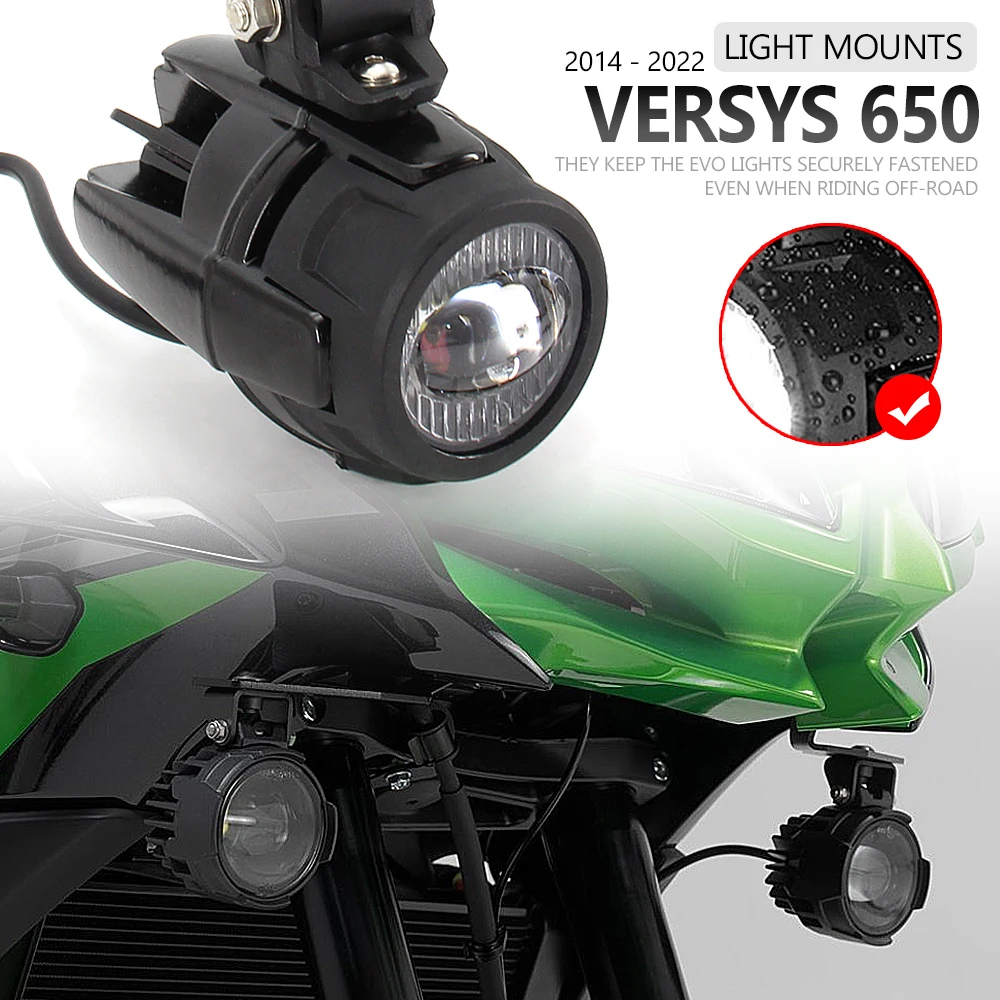 

Versys 650 Motorcycle Accessories Spotlight Bracket Holder Sport Light Fog lights Mount Kit For Kawasaki VERSYS650 2014 - 2022