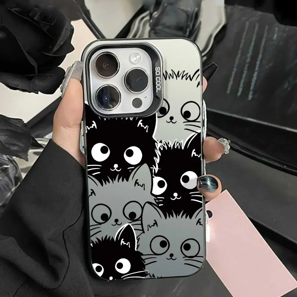 Cute Animal Soft Silicone Phone Case - Silver IMD s