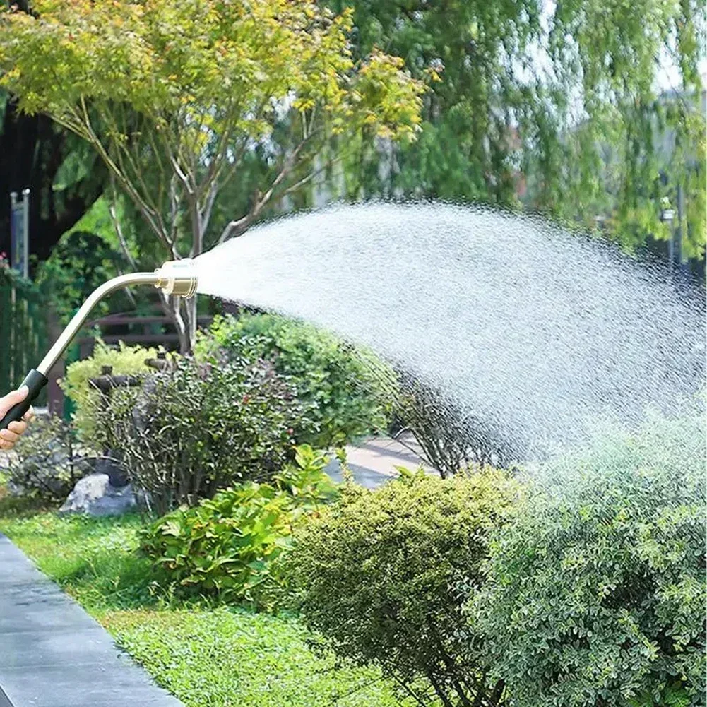 Aluminum Alloy Watering Nozzle for Garden Hose, Gentle Water Flow High Pressure Seeds Water Gun, W/Detachable Large Flow, garden irrigation nozzle, garden sprayer nozzles