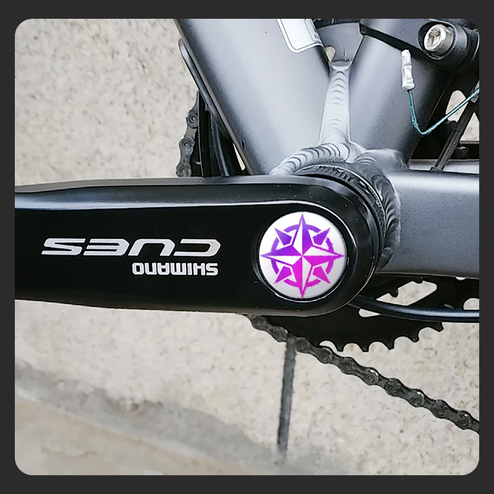 KRSEC Mountainbike-Kurbel-Staubschutzabdeckung UV-beständig, hohl, integrierte Kettenblattabdeckung aus Aluminiumlegierung für SHIMANO Rennradteile – Detail 10