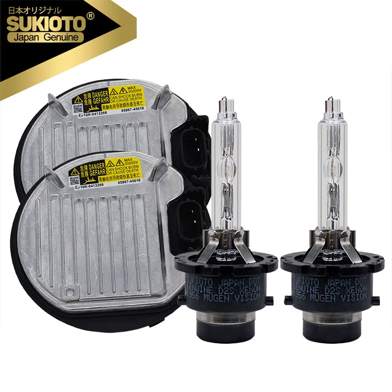 

GENUINE SUKIOTO JAPAN D2S D4S HID Xenon Headlight Ballast Bulb Kit D2R D4R 85967-45010 85967-02010 81107-75020 For Toyota Lexus