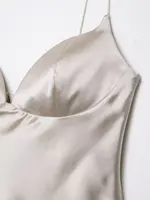 Autumn Satin Textured Black Sling Tops Women Elegant V-neck Backless Tops Shirt Women Sexy Tops Club Party Tanks 2025 New - Image 5
