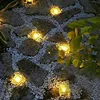 4/6 LED Outdoor Waterproof Garden Pathway Floor Glass Solar Ice Cube Brick Paver Rock Landscape Led Lamp Lights for Festival 3