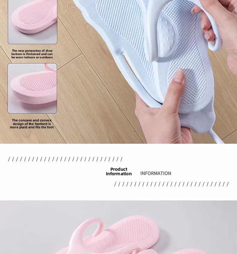 Description Picture 4 of itemTravel Foldable Slippers Portable Female Shower Bathroom Non-slip Swimming Men's Business Trip Non-essential Supplies