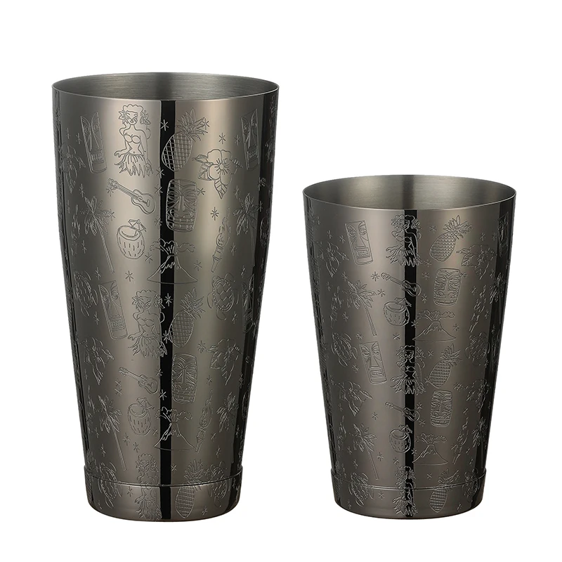 Cocktail Shaker Boston Shaker 2-piece Set 18.6oz Weighted & 25oz Weighted Professional Bartender Bar Tool