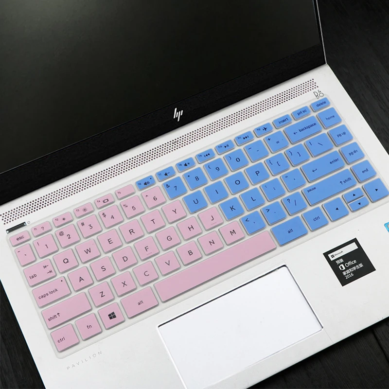 Removable Silicone Keyboard Protector Cover Skin For HP 14" Desktop Laptop Keyboard Covers Gradient Film keyboard silicone cover,keyboard cover