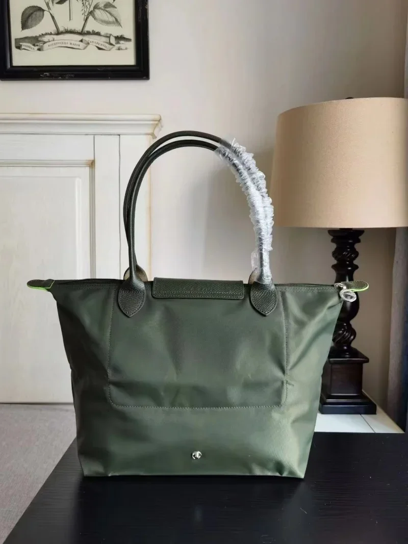 Foldable Hobo Bags Classics Lady Tote Bag Embroidered Shoulder Bags Woman Fashion Nylon Handbag Commuter Shopping Bag