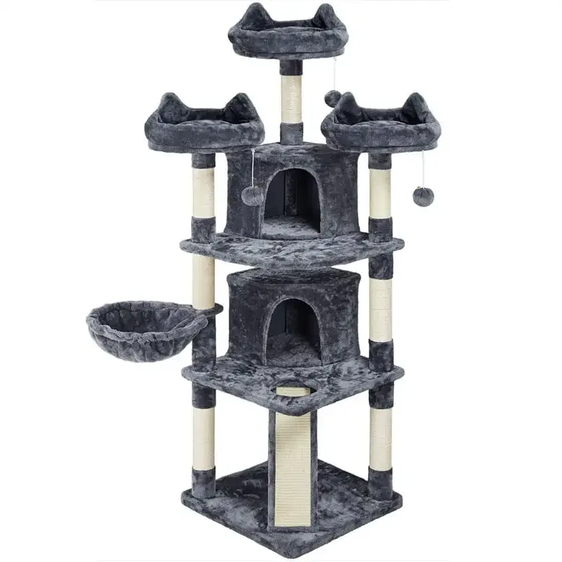 

Multiple Level Cat Tree Tower, Large, Dark Gray