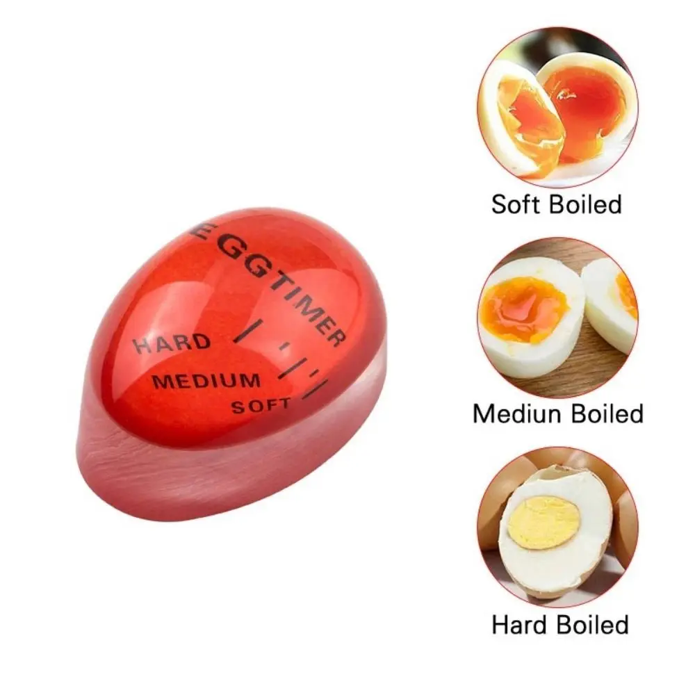 Description Picture 6 of item1PCS Cute Resin Boiled Egg Timer Colour Changing Visible Half Cooked Full Cooked Egg Cooker Kitchen Timer Tool