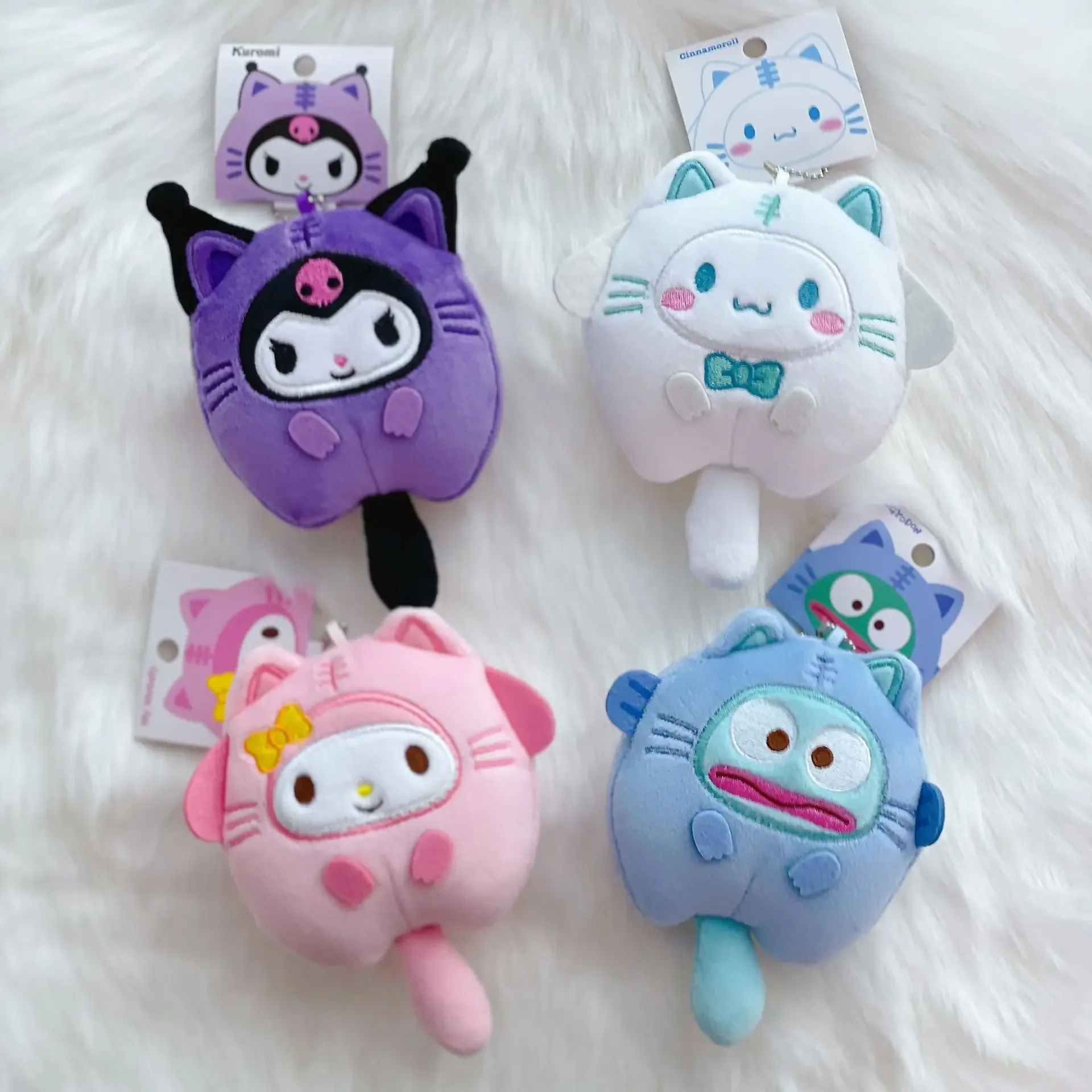 

Брелок Sanrio 10 см, плюшевая подвеска в виде фигурки корикоричной, милая мультяшная плюшевая фигурка из аниме «Моя Мелодия» куроми Hangyodon