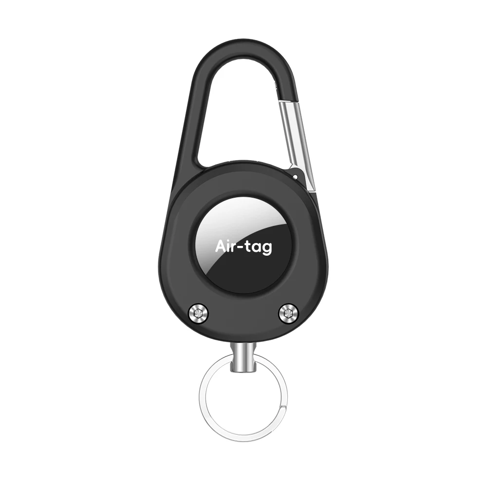 Durable Shockproof AirTag Holder with Carabiner Clip