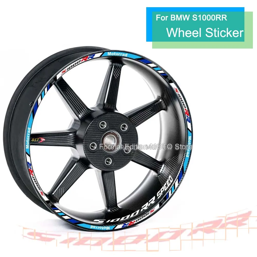 

Motorcycle Wheel Sticker Waterproof Hub Decal Rim Stripe Tape for BMW S1000RR s1000 rr 2023