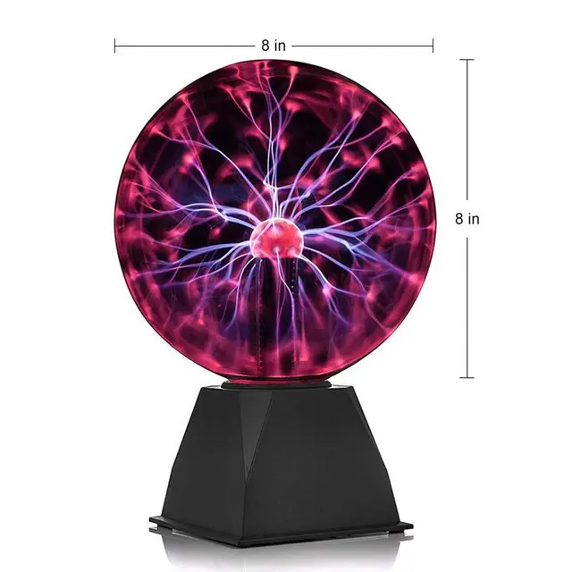 Boule plasma - Lampe disco - Lampe plasma - Sensible au toucher