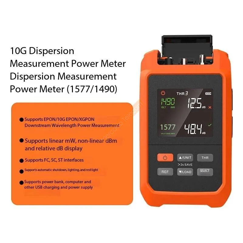 10G PON wavelength division optical power meter VFL 30mW 1577/1490 nm EPON/10G EPON/XGPON all in one
