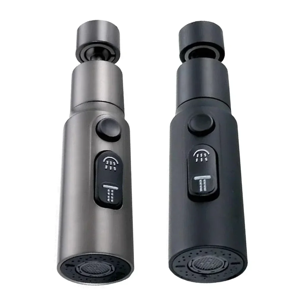 Kitchen Faucet Sprayer Nozzle 3 Modes Water Saving Bathroom Basin Spray Head Aerator Bubbler Adjustable Rotating Shower Head