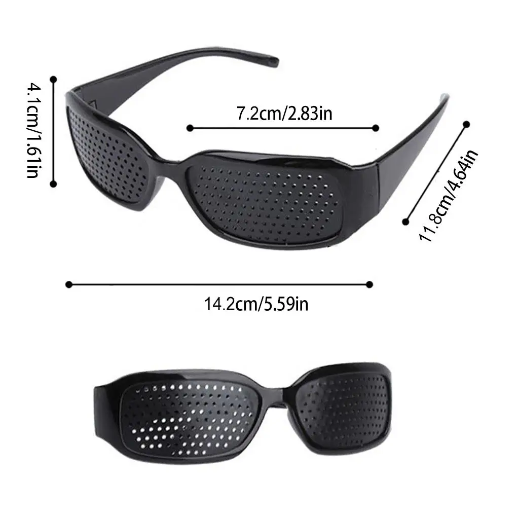 Pinhole Glasses Small Holes Anti-fatigue Porous Eyeglasses Convenient Shock Resistant Eyewear Eye Training Exercise