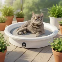 `2026 Smart 20-28℃ Thermostatic Pet Bed with Health Monitoring Weight Scale Heated Cat Dog Cushion for Small Animals Indoor Use` 3
