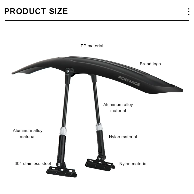 Bicycle Fender Widen Quick Release for Mountain Bike
