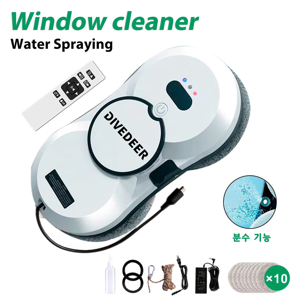 Window Cleaning Robot Large Suction Spray Electric Window Cleaning Robot anti-fall Remote Control Vacuum Cleaner