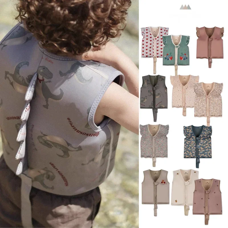 Children vest Baby Swimwear Sunscreen Swimsuit for Girls Swimming Summer Clothes Baby Vest Buoyancy Swim Accessories One-piece Beach Swimwear