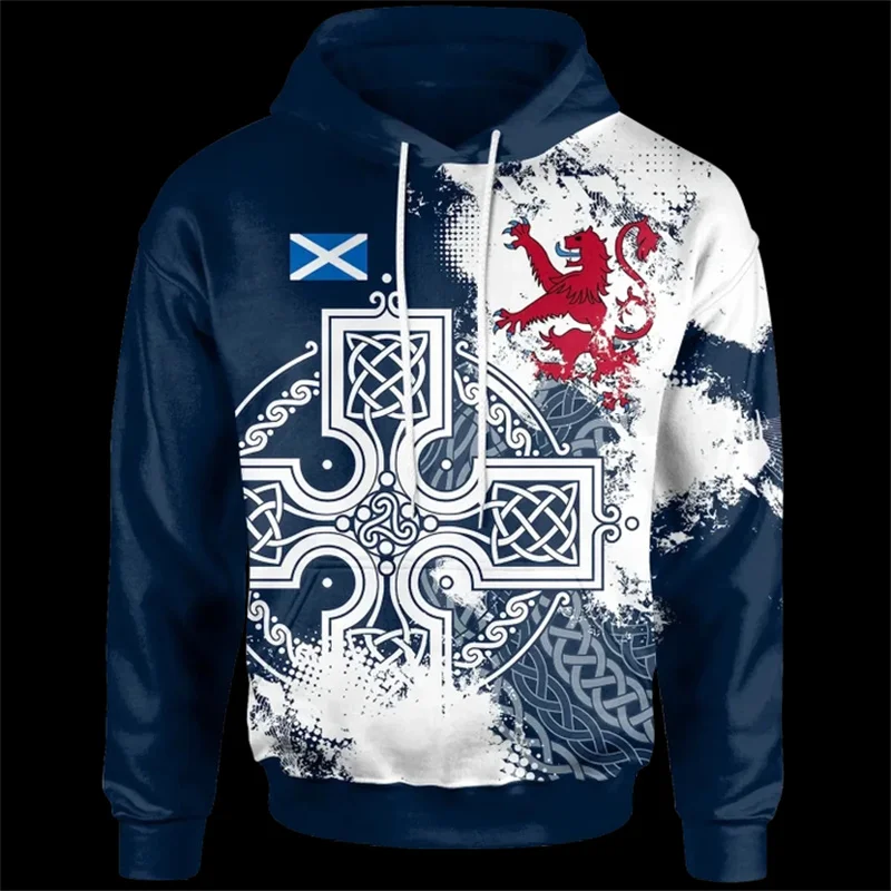 thumbnail image 1 of Sudadera con capucha de Escocia con estampado 3D del escudo de armas del león, novedad en sudaderas y sudaderas para hombres y mujeres, sudadera con capucha de moda, 1 of 4