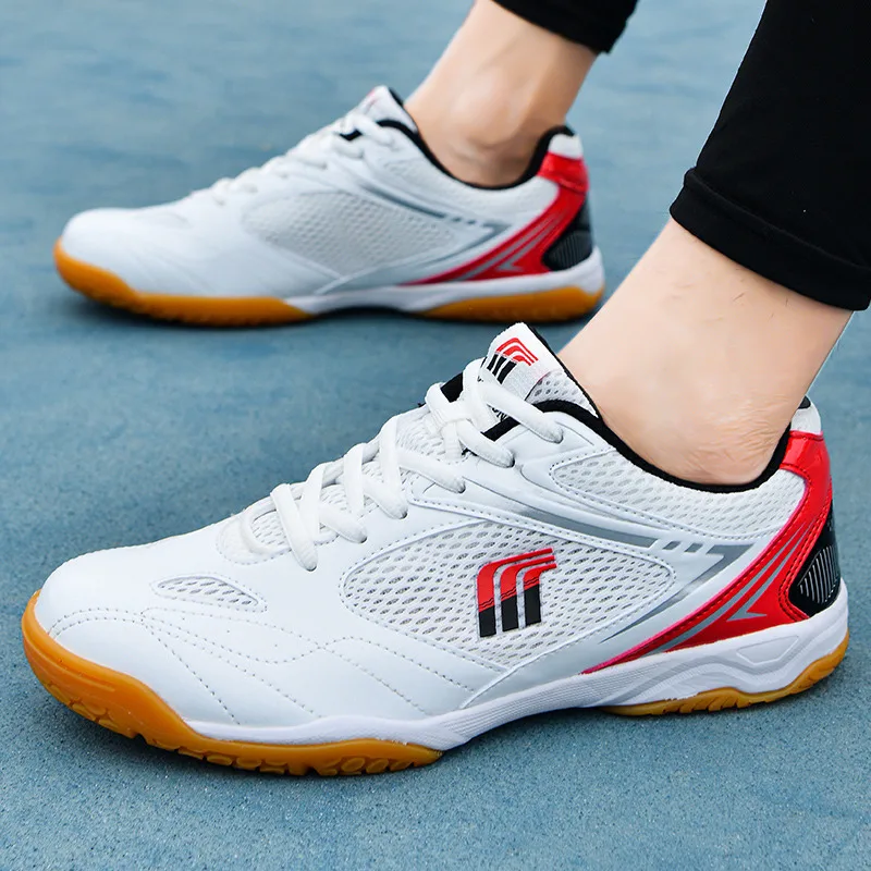 

New Arrivals Men Badminton Sneakers Breathable Mesh Women's Sport Shoes Anti-slip Shock-absorbing Table Tennis Shoes For Kids