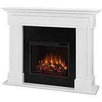 Thayer 55” Electric Fireplace with Mantel for Living Room or Bedroom, Replaceable Fireplace Insert Heater 1