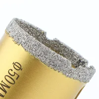 Livraison gratuite disponible Scie cloche pour le perçage de carreaux de marbre, à filetage M10, diamant brasé, mèche de perçage pour céramique, granit, marbre, porcelaine, brique 4