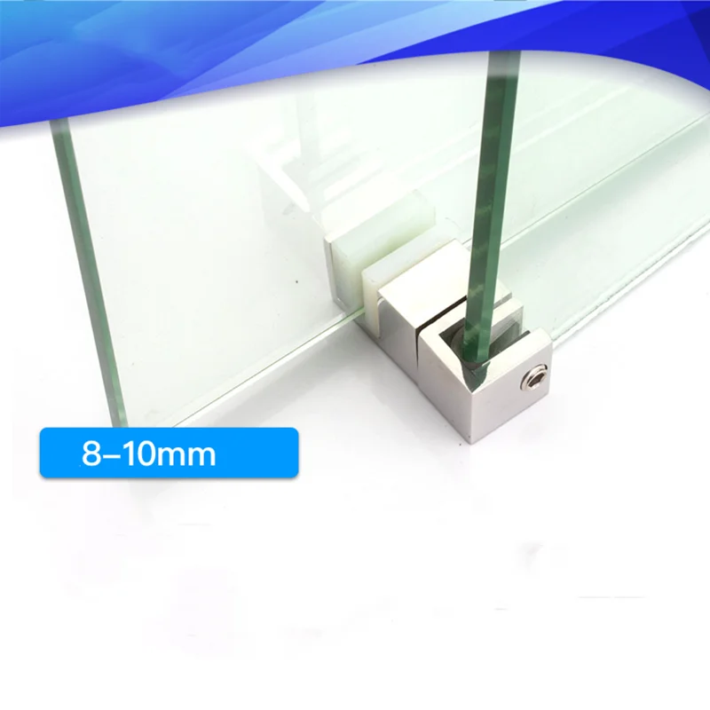 

Shower room fixed 304 stainless steel stopper bathroom sliding door double glass swing stopper lower slider hardware accessories