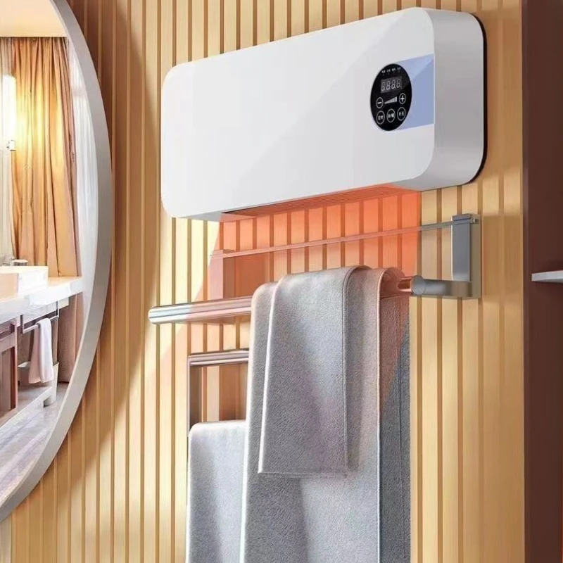 Ventilateur de chauffage et de refroidissement 2 en 1, mural, économique en énergie, tout-en-un, petit refroidisseur d'air silencieux pour chambre à coucher 2