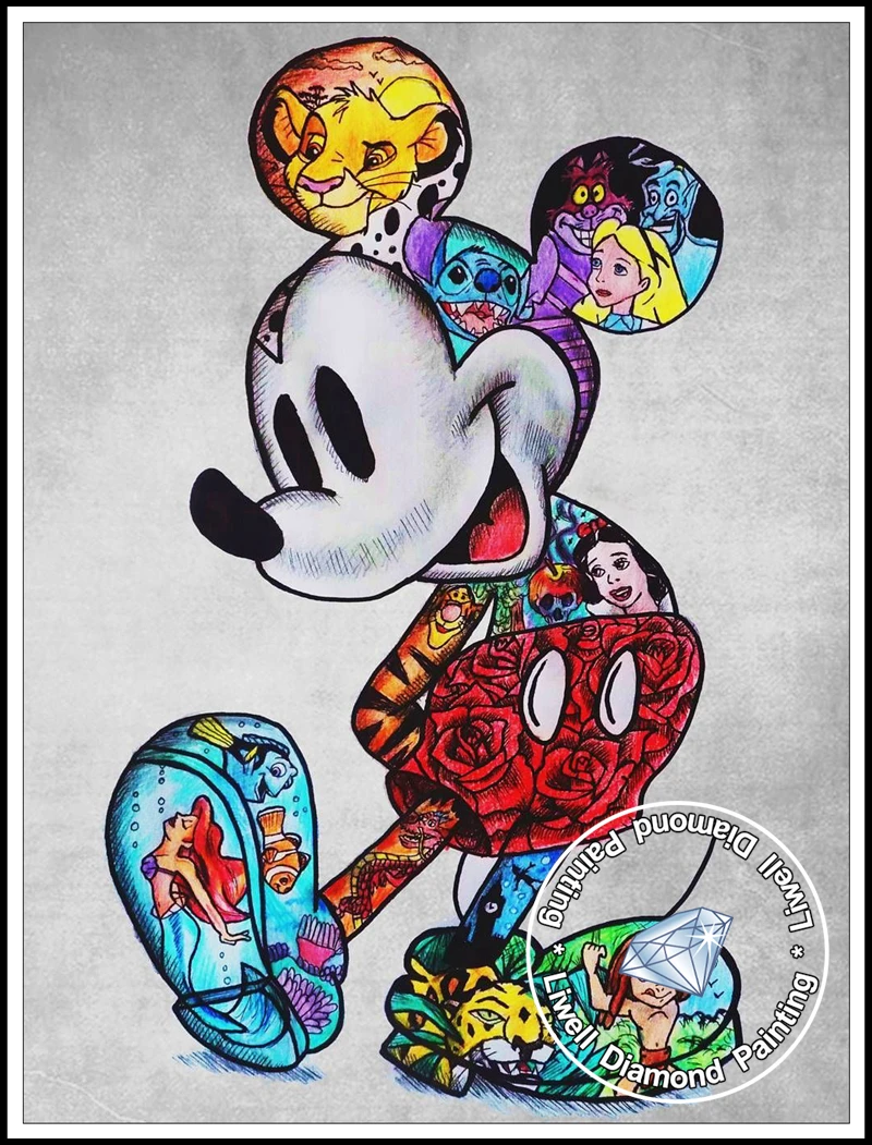 Mickey the Gangster Pop Art – artloving, image size:800x1051