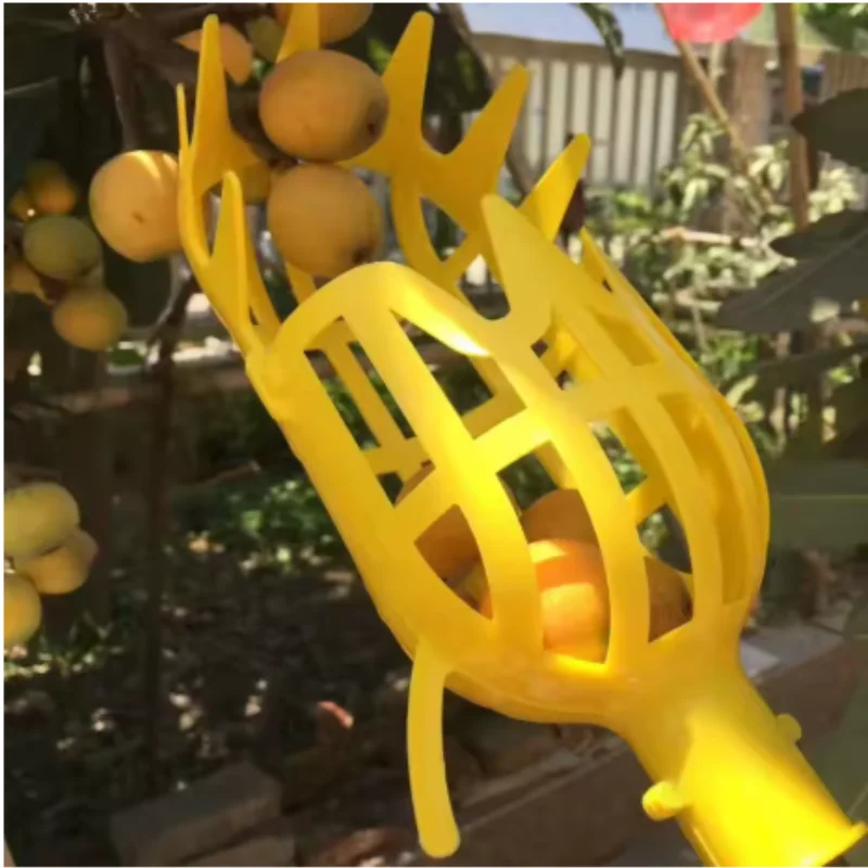 Farm Orchard Picking Tool with Deep Basket Fruit Picker Head, Efficient Fruit Harvester for fruit Garden Harvesting Aid