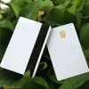 10pcs Contact SLE 4428/4442 IC Chip Card High Magnetic Stripe Composite Card IC White Card 6