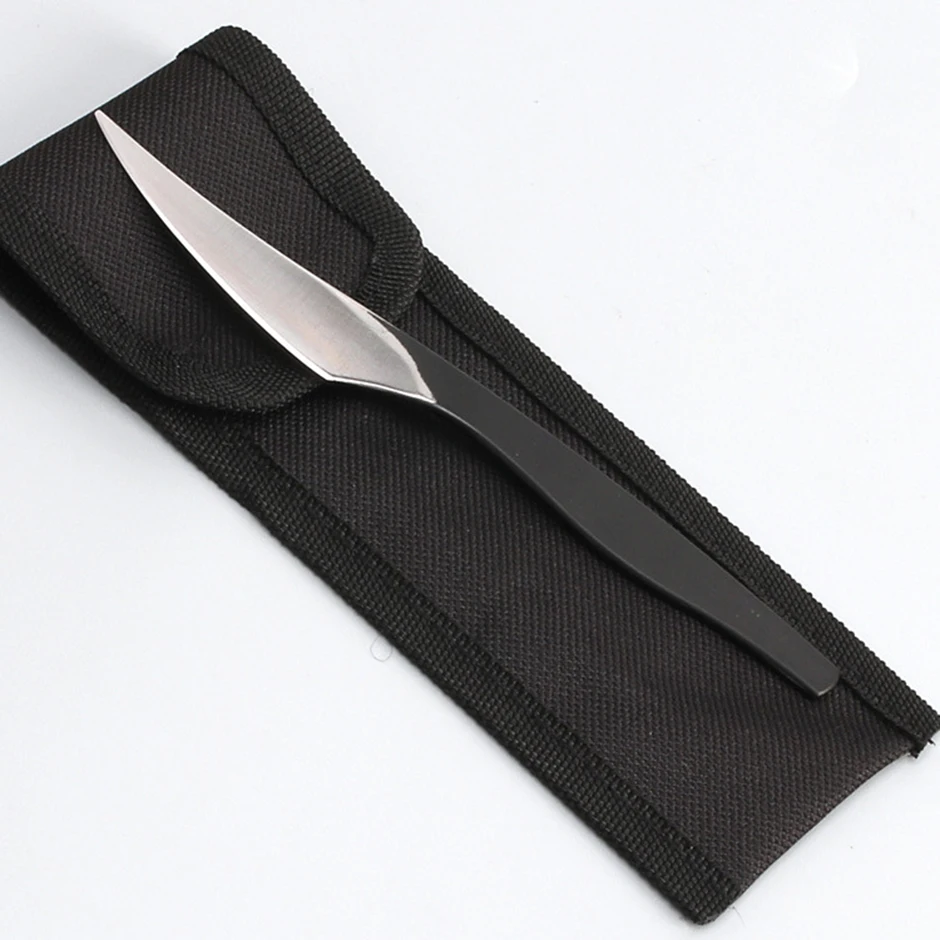 Description Picture 5 of item16cm Stainless Steel Cutting Knife Leather Craft Practical Cutting Carving Tool DIY Leather Tools Belt Black Storage Bag
