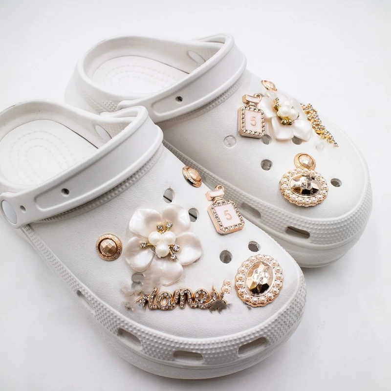 Crocs Charms Designer Luxury Shoe Charm  Womens Crocs Rhinestones - Luxury  - Aliexpress