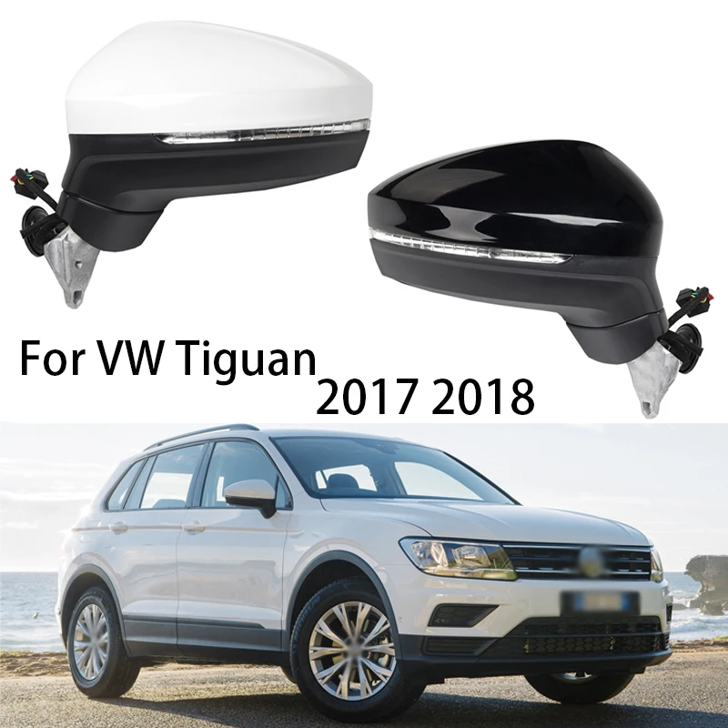 For VW Tiguan 2017 2018 Auto Electric adjustment Power Heated Fold Turn Signal Car Side Mirror