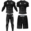 Men Sport MMA Rashguard Jiu Jitsu Jerseys+Pants MMA T Shirt +Shorts BJJ Boxing 4Pcs/Set Gym Rash Guard Fightwear Sportsuit Boxeo 1