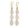 Bohemian Beach Drop Earring Natural Cowrie for Shell Pendant Dangle Earrings Jew 5