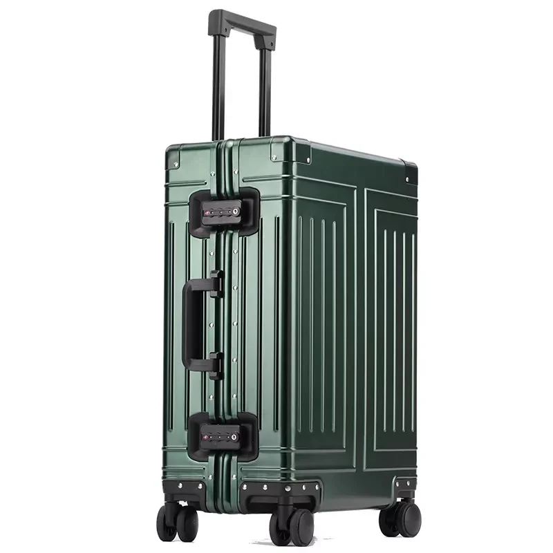 

Высококачественный Алюминиевый Дорожный чемодан, чемодан на колесиках для бизнеса, сумка-Спиннер, чемодан на колесиках для ручной клади 20/24/26/29 дюймов