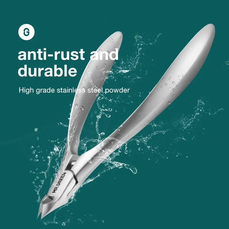 Cuticle Scissors MR.GREEN Cuticle Nippers Innovate Built-In Spring Clippers Trimmer Dead Skin Remover Manicure Beauty Tool