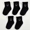 5 Pairs Cute Kawaii Smiling Baby Soft Socks Anti Slip Floor Socks for Infant Girl Boy Warm Anti Slip Floor Socks 0-5T 2