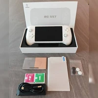 ANBERNIC RG557 НОВАЯ портативная игровая консоль 5,48 дюйма AMOLED-экран Android 14 5500 мАч WIFI 6E BT5.3 RGB подсветка PSP PS2 игра — изображение 2