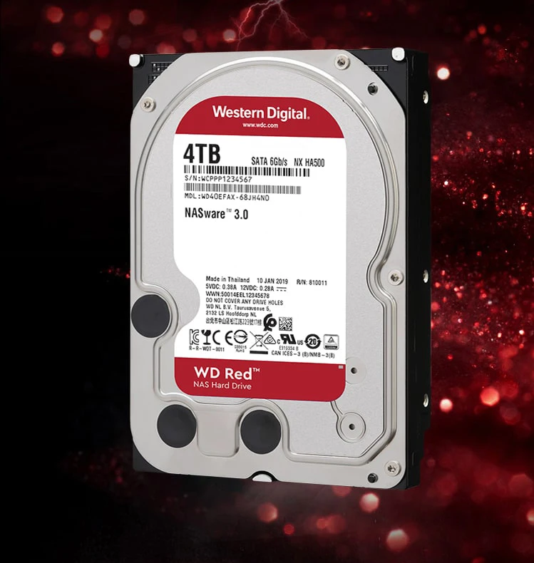 4T-A16/A17】Western Digital WD Red 3.5インチHDD 4TB WD40EFRX【2台 